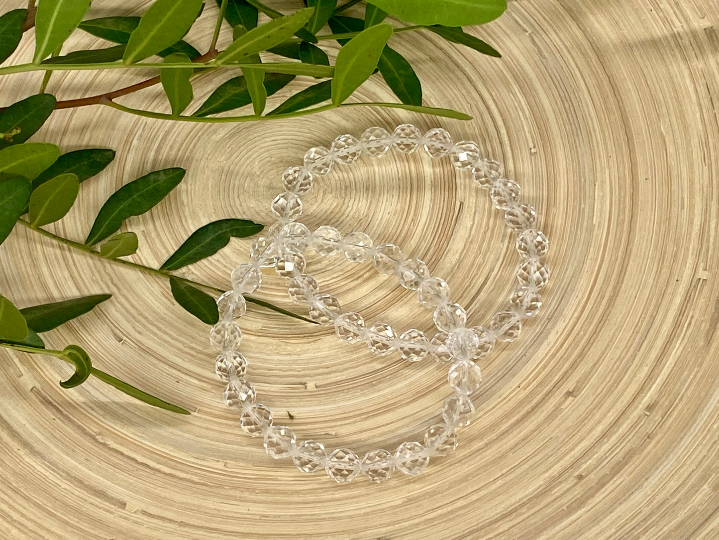 Kugelarmband facettierter Bergkristall