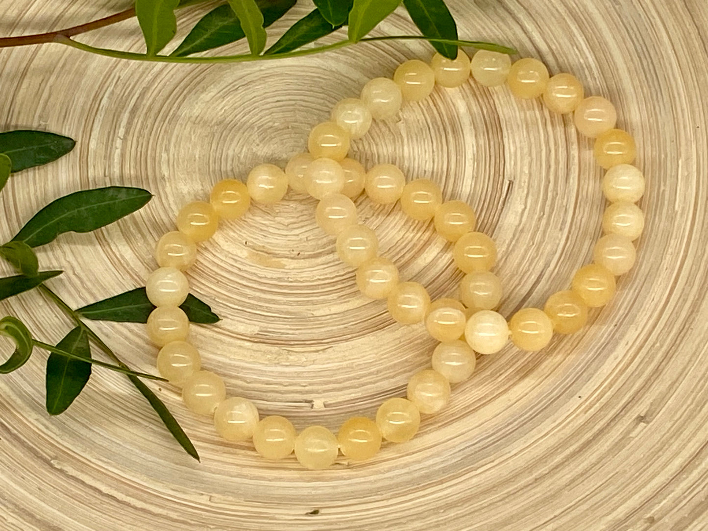 Kugelarmband Orangen Calcit