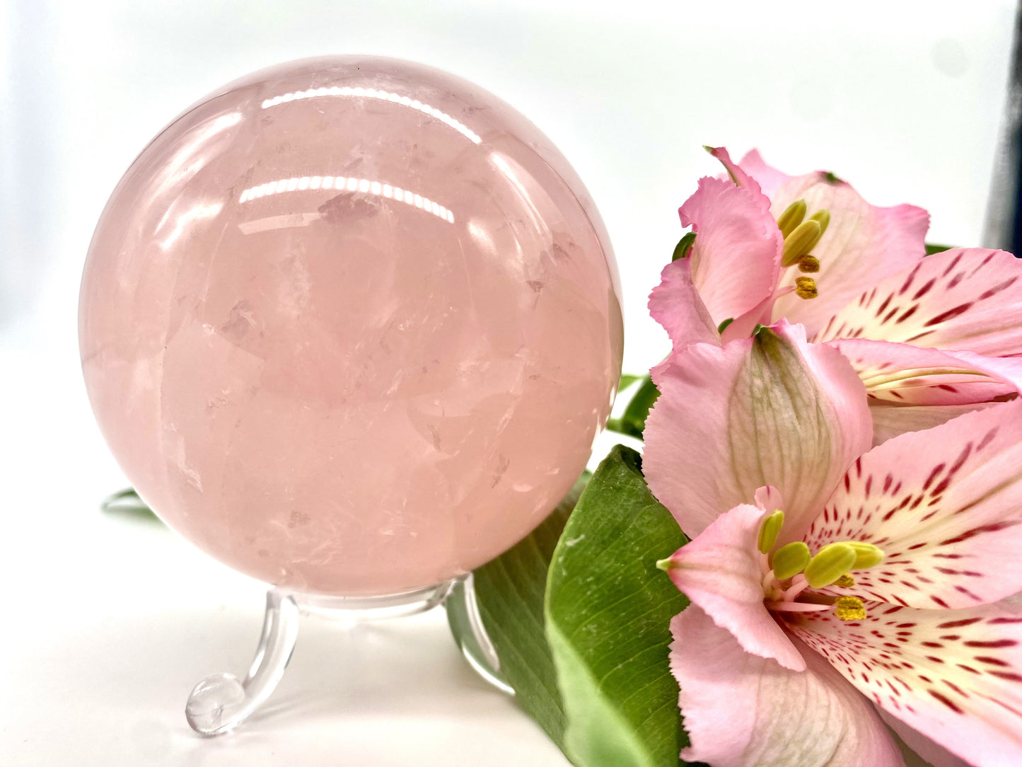 XL Rosenquarz Kugel