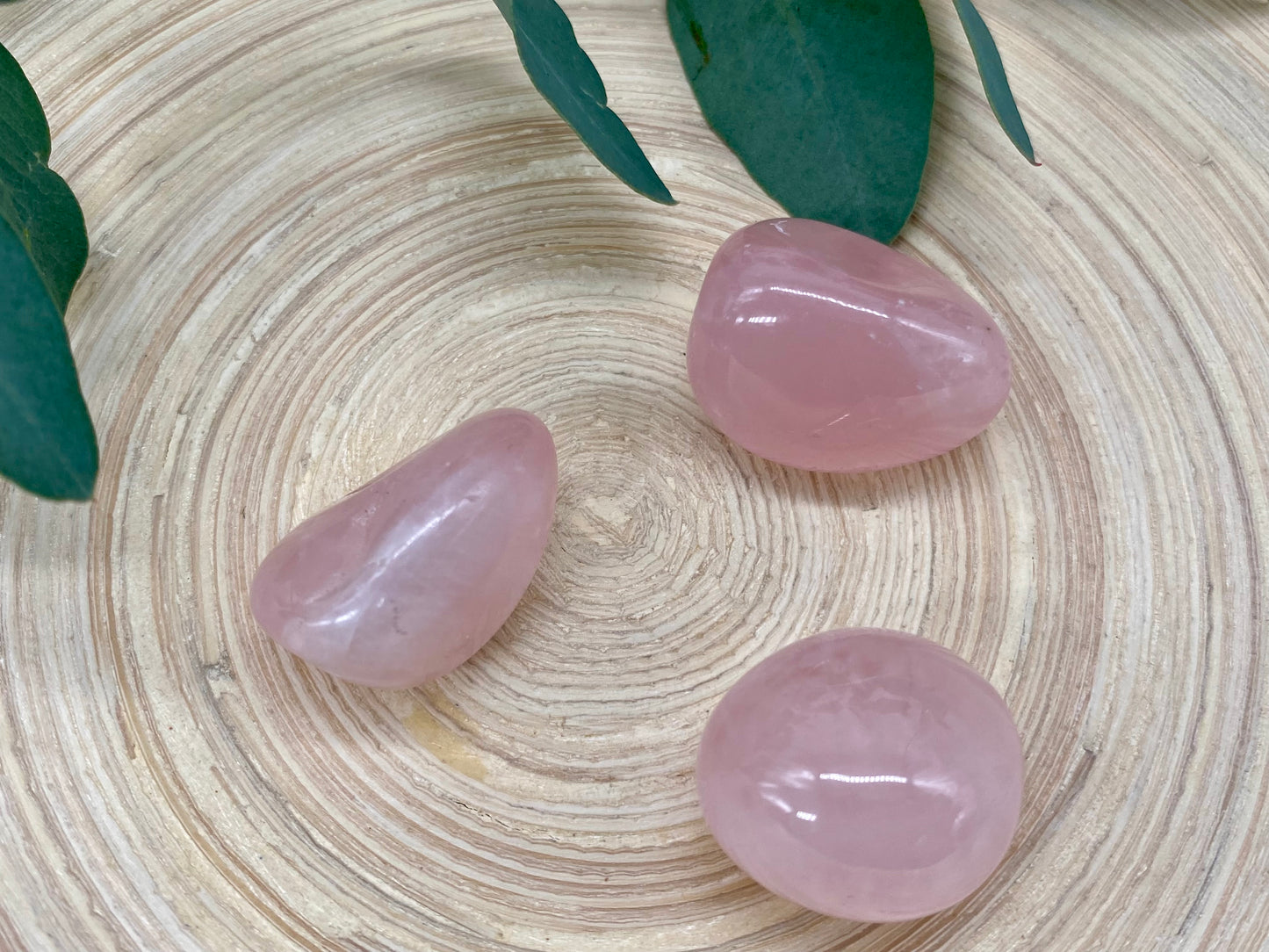 Rosenquarz Trommelstein