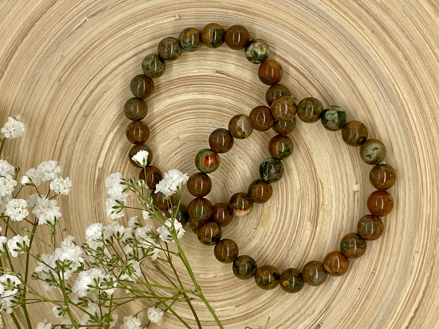 Kugelarmband Regenwald Jaspis