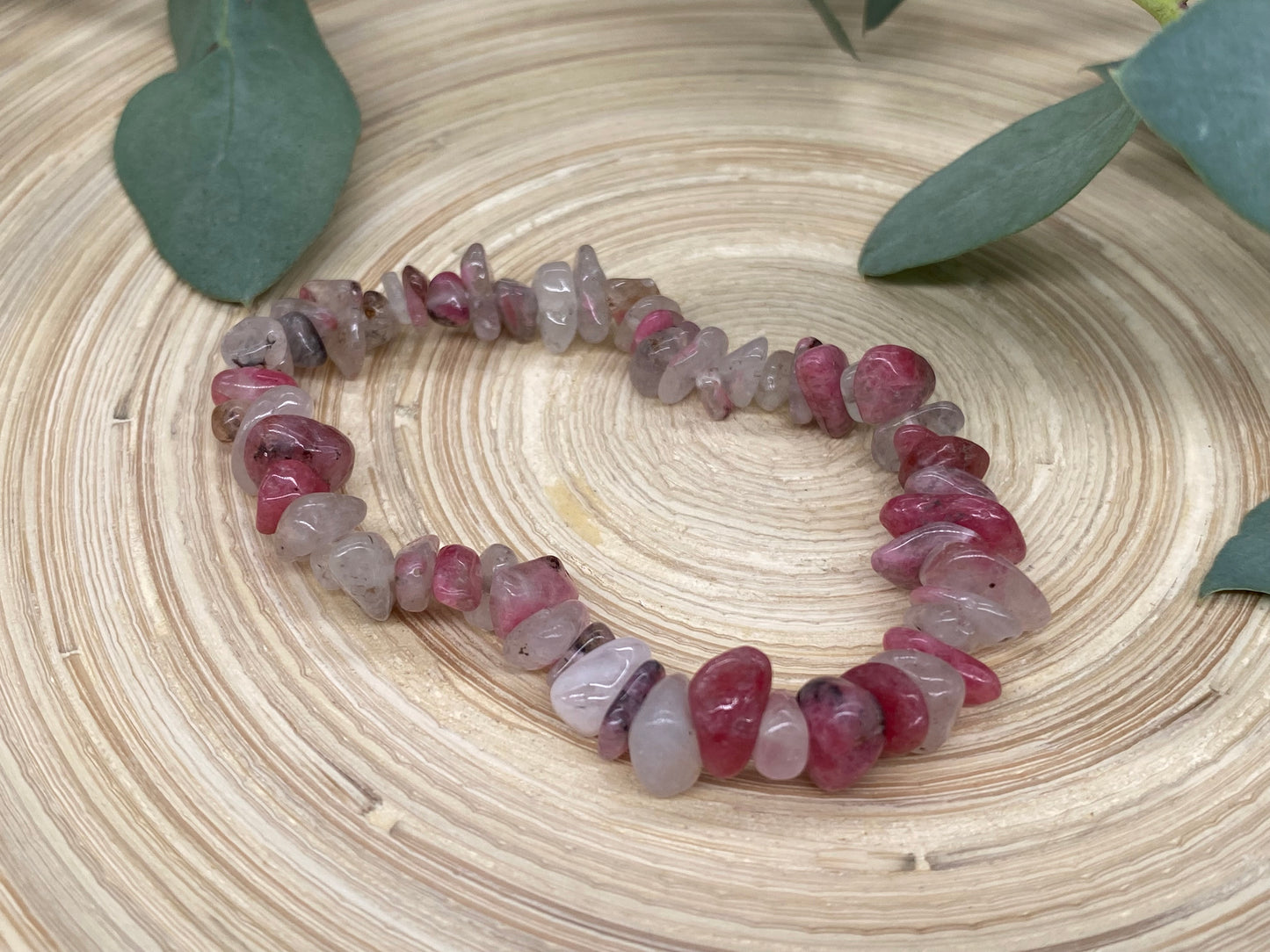 Splitterarmband Rhodonit