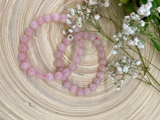 Kugelarmband Rosenquarz