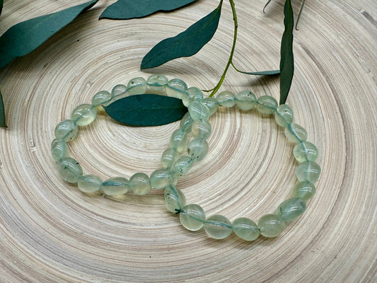 Kugelarmband Prehnit Nuggetarmband